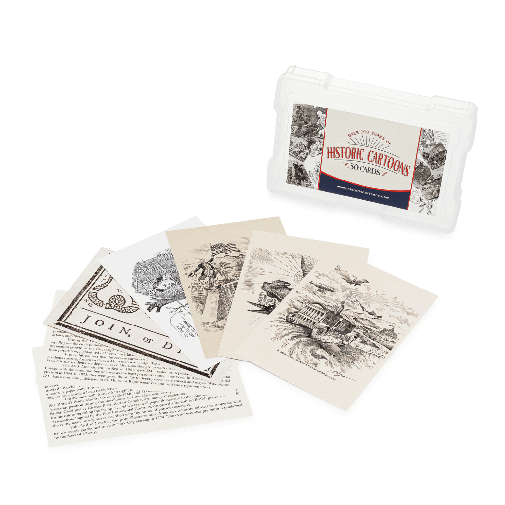 Historic Cartoons cards with plastic box